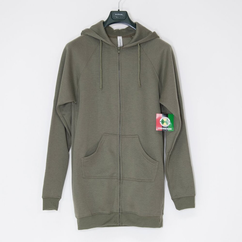 Cross Colours Green Zip-Up Hoodie